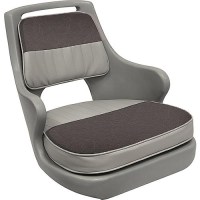 Wise 8Wd0153664 Freshwater Bucket Seat W/Cushions, Gray/Charcoal - Gray Shell - 8Wd015-3-664 - 144-8Wd0153664F1