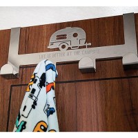 Camco 53388 4-Hook Over The Door Towel Hanger - 53388 - 17-53388F1