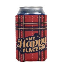 Camco 53479 Life Is Better At The Campsite Can Holder, Red Plaid, Happy Place - 53479 - 17-53479F1
