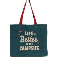 Camco 53481 Tote Bag, Life Is Better Campsite, Navy - 53481 - 17-53481F1
