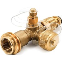 Propane Brass Tee W/4 Ports Camco Rvx - 59113 - 17-59113F1