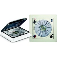 Fan-Tastic Vent 802250 Vent Fan, Polar White W/Smoke Dome - 9108869049 - 186-9108869049F1