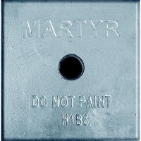 Martyr Cmh1B65Gz Square Heat Exchanger Anode, Zinc, 6