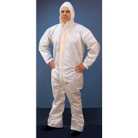 Buffalo Microporous Disposable Coverall With Hood, Lg - 68254 - 199-68254F1