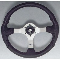 Nisida Steering Wheel, Polished Finish W/Black Grip - Nisida-B/P - 216-Nisidabpf1