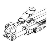 Uflex Uc128Svs2P Silversteer™ Front Mount Hydraulic Port Steering Cylinder W/Offset Arm, 7.3Cu.In. - Uc128-Svs 2P - 216-Uc128Svs2P Superseded By: 216-Uc128Tssvs2Pf1
