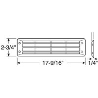 Attwood Louvered Vent Flush Mount-Black - 1423-5 - 23-14235F1