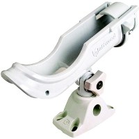 Attwood Adjustable Rod Holder With Bi-Axis Mount-White - 5009W4 - 23-5009W4F1