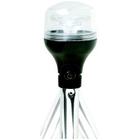 Attwood 5550Pa207 2Nm Led All-Round Fold-Down Light With Lightarmor Base & Aluminum Pole, 20