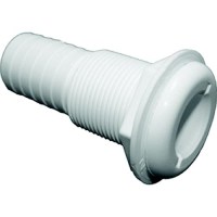 T-H Marine Straight Extra Long Thru-Hull Fitting For Hose, White - Th752Xldp - 232-Th752Xldpf1