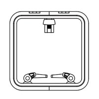 Lewmar 39944030 Low Profile Size 44 Rectangular Self Supporting Hatch - 39944030 - 239-39944030F1