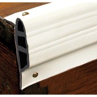 White, Medium Double Molded Vinyl Dock Edging. 10' Coil - 46096 - 32-46096F1