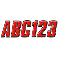 Hardline Series 800 Registration Kit, Block Style Solid Body With Bevel Effect, Contrasting Outline (Includes 4 Sets Of 3