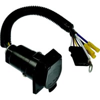 Pollak 4Wf-600V 4-Way Flat To 7-Blade Rv Type Adapter W/ Leads - 4Wf-600V - 329-4Wf600Vf1