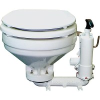 Groco Hf Hand Operated Toilet With Bronze Base - White - Hf-B - 34-Hfbf1