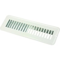 Jr Products Metal Floor Registers, White Undampered - 02-28925 - 342-0228925F1