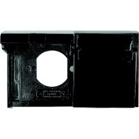 Jr Products 0512115 Black Duplex Weatherproof Rv Outlet Cover - 05-12115 - 342-0512115F1