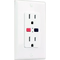 Jr Products Gfci Electrical Outlet, White - 15005 - 342-15005F1