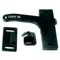 Rv Designer E287 Black Left Hand Amerimax Rv Screen Door Latch - E287 - 350-E287F1