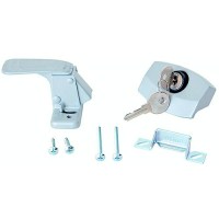 Rv Designer E311 White Locking Rv Camper Door Latch - E311 - 350-E311F1