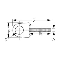 Sea-Dog 0791331 Chrome Zinc Bow Eye - 3/8