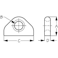 Seadog Weldable Bow Eye, Cast Aluminum - 79710 - 354-079710F1