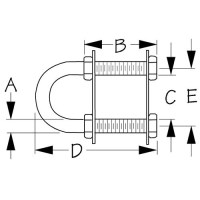 Sea-Dog 0801351 Stern Eye - Stainless Steel, 3/8