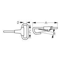 Spring Snap - Stainless - 139896-1 - 354-1398961F1