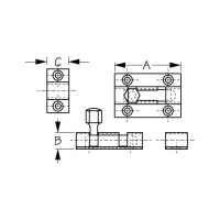 Sea-Dog 2225001 Barrel Bolt, Chrome/Brass, 1-1/2
