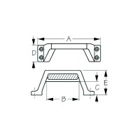 Seadog 2272601 Nylon Step Handle, Black - 227260-1 - 354-2272601F1