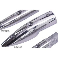 Sea-Dog 2891551 5-1/2 Rail End, Female, Stainless, 7/8