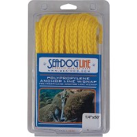 Sea Dog Hollow Braid Poly-Pro Anchor Line With Steel Snap - 304206050Yw-1 - 354-304206050Yw1F1