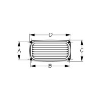 Sea-Dog 337500 Louvered Vent, Black - 337500 - 354-337500F1