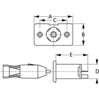 Power Socket - 12 Volt (Socket - 426113-1 - 354-4261131F1