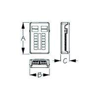 Seadog 4451881 Fuse Block W/Negative Buss & Led Indicator Lights, 12-Terminals - 445188-1 - 354-4451881F1