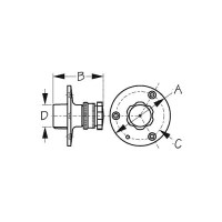 Stainless Fresh Water Inlet - 513110-1 - 354-5131101F1