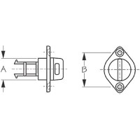 Drain Plug Chrome On Brass - 520020-1 - 354-5200201F1