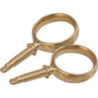 Seadog 5805901 Brass Round Horn Oarlocks, Pr. - 580590-1 - 354-5805901F1