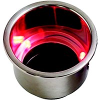 Led Flush Mount Combo Drink Holder W/Drain Fitting - 588071-1 - 354-5880711F1