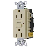 Gfci Duplex Receptacle W/Cover Plate, Ivory - Gfrst52Mi - 36-Gfrst52Mif1