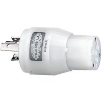 Hubbell Hbl21Cm29 White 15A/20A 125V Straight Blade Female Plug To 20A 125V Twist Lock Locking Male Adapter - Hbl21Cm29 - 36-Hbl21Cm29F1