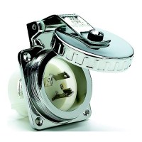 Hubbell Hbl303Ss Stainless Steel 30A 125V Shore Power Inlet - Hardware Included - Hbl303Ss - 36-Hbl303Ssf1