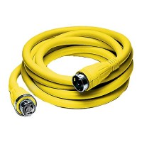 Hubbell 50A 125/250V Vinyl Jacketed Pre Wired 50' Shore Power Cable Set - Hbl61Cm52 - 36-Hbl61Cm52F1