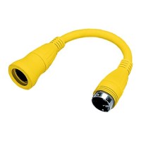 Hubbell Hbl61Cm71 Yellow Twist Lock Female To Twist Lock Male Adapter - Hbl61Cm71 - 36-Hbl61Cm71F1