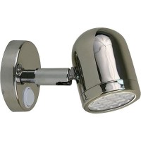 Scandvik 19053P Cabin And Reading Light, Stainless Steel - 19053P - 390-19053Pf1
