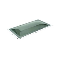 Icon 12131 Sl2246 Standard Rv Skylight, Smoke - 12131 - 398-12131F1