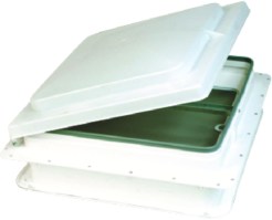 Heng'S V071102C1G1 Standard Mount Plastic Base Vent, White Base / White Lid, 12V - V071102-C1G1 - 634-V071102C1G1F1