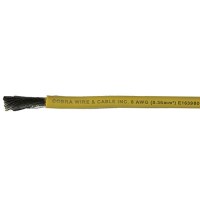 Cobra Wire A2002T-04V-25 Tinned Copper Battery Cable, 2 Awg, 25', Yellow - A2002T-04V-25 - 446-A2002T04V25Ftf1