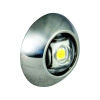 Lumitec 101050 Exuma Direct/360 Degree Courtesy Light, Stainless Case, Blue Leds - 101050 - 451-101050F1