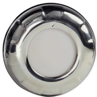 Lumitec Aurora Dimmable Stainless Led Dome Light, White/Blue Light - 101138 - 451-101138F1